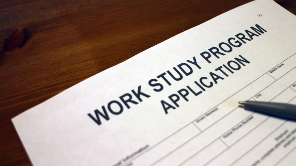 form of work study application.